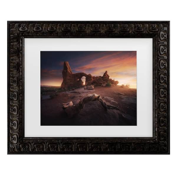 Trademark Fine Art Juan Pablo De Roots of Arches Matted Framed Photography Wall Art 14.5 in. x 17.5 in.