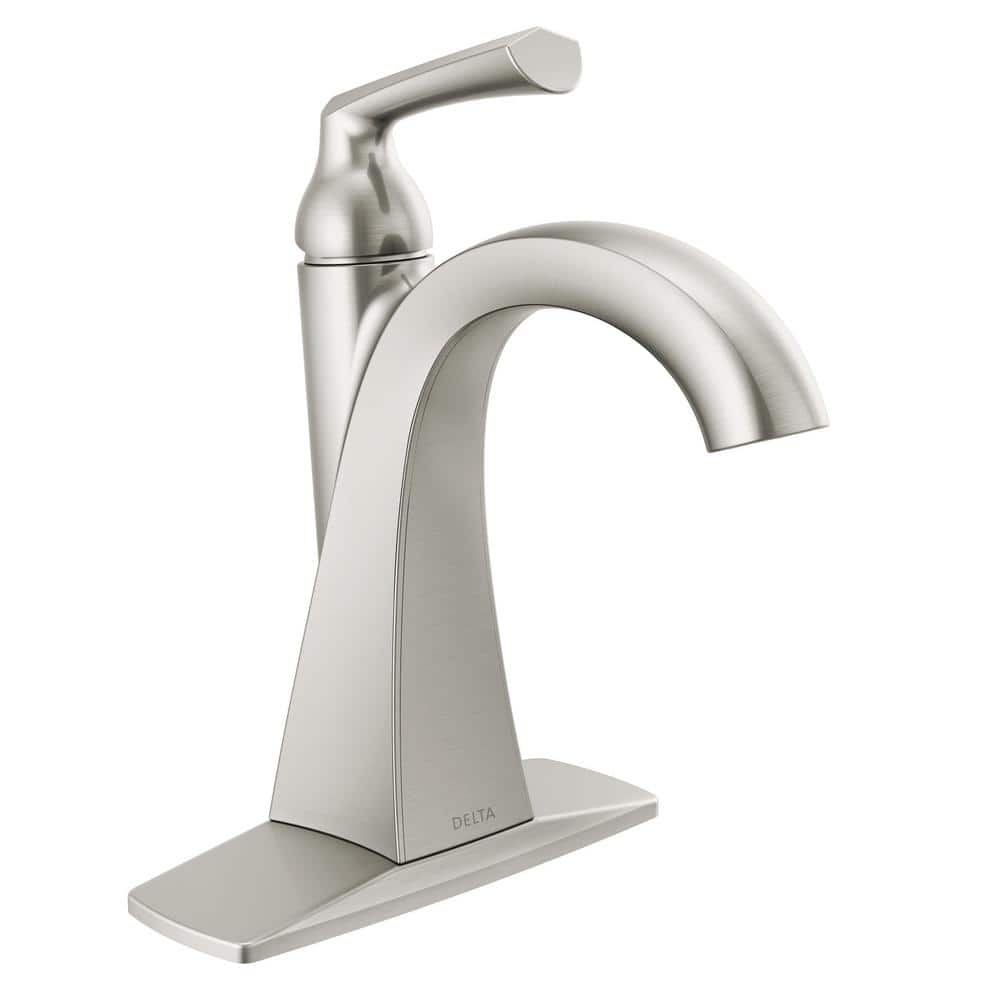 Delta Pierce Single Hole Single Handle Bathroom Faucet In Spotshield Brushed Nickel 15899lf Sp