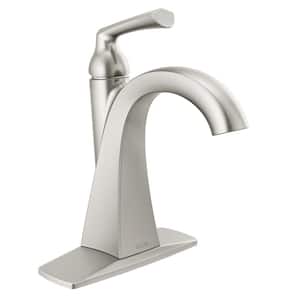 Pierce Single Hole Single-Handle Bathroom Faucet in SpotShield Brushed Nickel