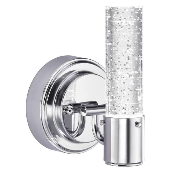 Westinghouse Cava 8-Watt Chrome Integrated LED Wall Mount Sconce