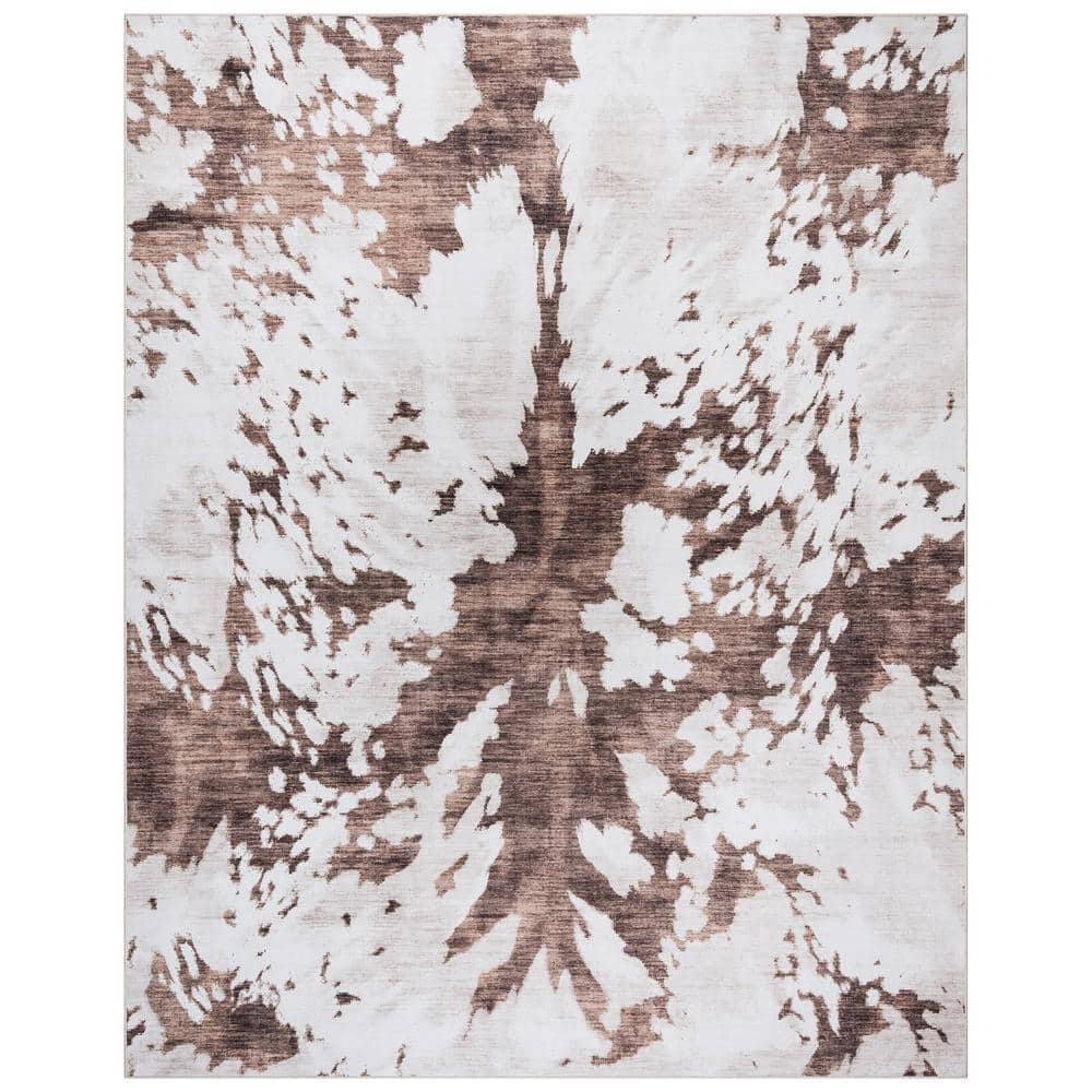 Crystal Print Espresso Charley Cow 6 ft. x 9 ft. Animal Print Digitally Printed Polyester Area Rug price history on PriceWatchPro