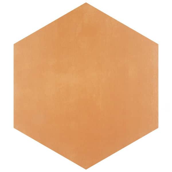 Merola Tile Horizon Hex Mostaza 7-3/4 in. x 9 in. Ceramic Floor and Wall Take Home Tile Sample
