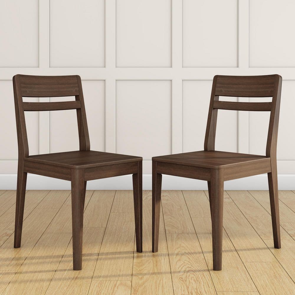 Crew Walnut Armless Dining Chair Set of 2 price history on PriceWatchPro