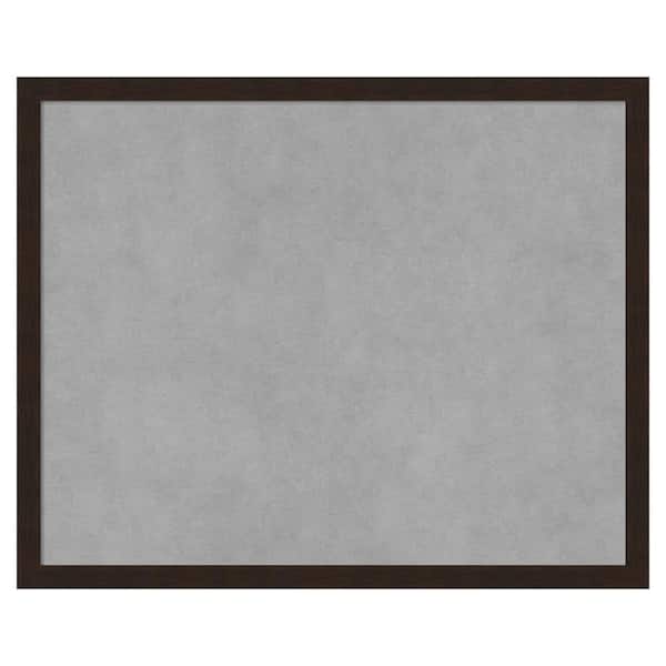Amanti Art Carlisle Espresso Narrow 21 in. x 17 in. Framed Magnetic Board