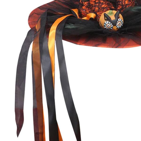 Orange demonic witch hat