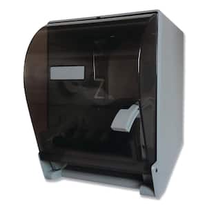 11.25 in. x 9.5 in. x 14.38 in. Lever Action Roll Towel Dispenser Transparent, 1 Dispenser/Count