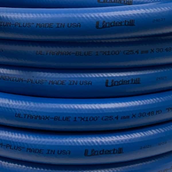 Underhill UltraMax Blue Premium 1 in. x 100 ft. Heavy-Duty Garden Water Hose