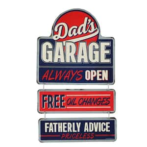 Open Road Brands Full Service Garage Metal Wall Thermometer 90185316-s -  The Home Depot