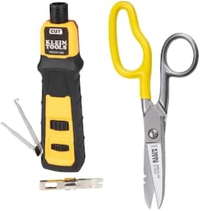 Impact Punch Down Tool and Heavy-Duty Scissors Tool Set