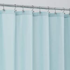72 in. W x 84 in. L Waterproof Fabric Shower Curtain in Blue