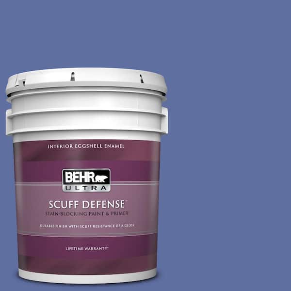 BEHR ULTRA 5 gal. #610B-6 Stained Glass Extra Durable Eggshell Enamel Interior Paint & Primer