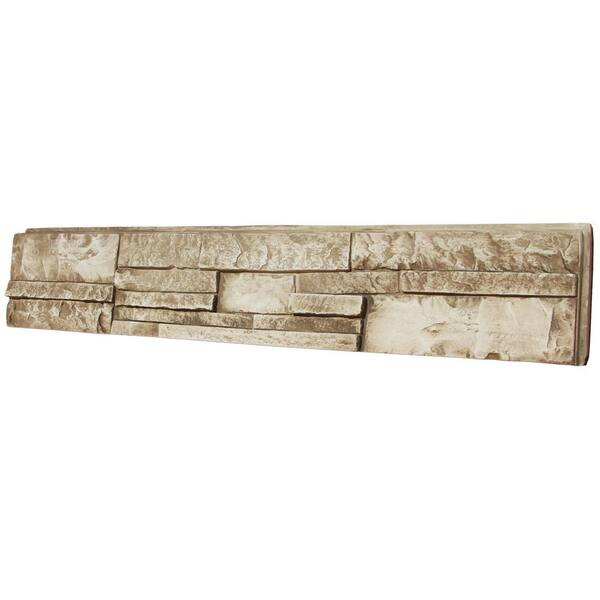 TRITAN BP Summit Faux Stone Panel 48 in x 8 in Prairie Bluff Color