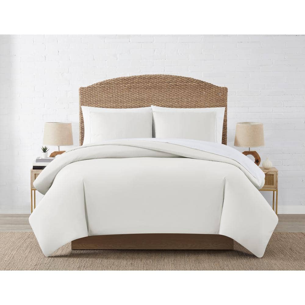Seashell Ivory King Duvet Cover Set with Microfiber Polyester