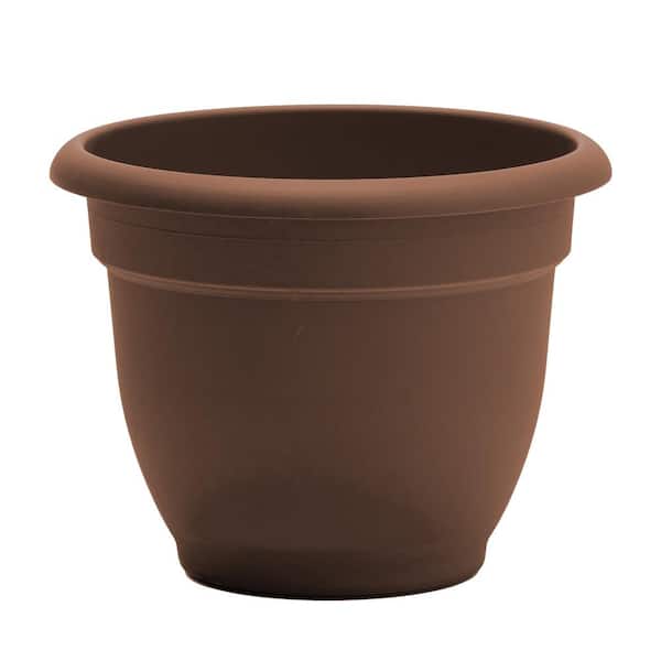 Bloem Ariana 21.5 in. Chocolate Brown Plastic Self-Watering Planter