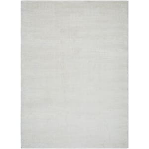 Freud 8 ft. x 10 ft. White Solid Color Indoor Area Rug