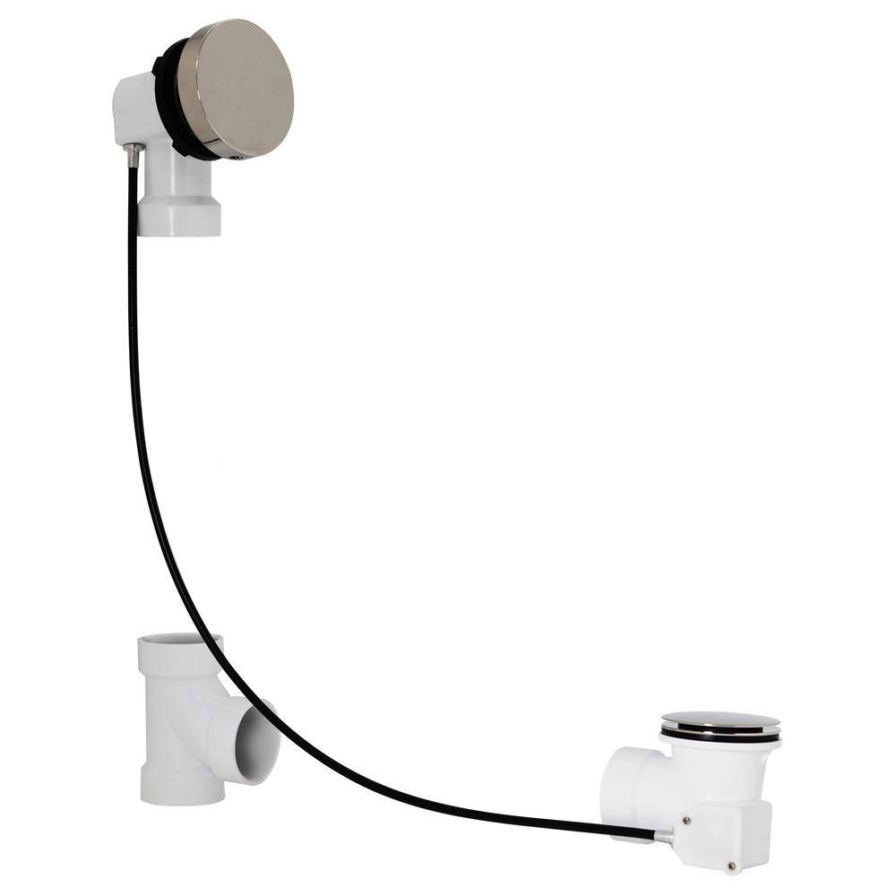 35 in. Schedule 40 PVC Cable Drive Bath Waste Trim Kit in Polished Nickel price history on PriceWatchPro