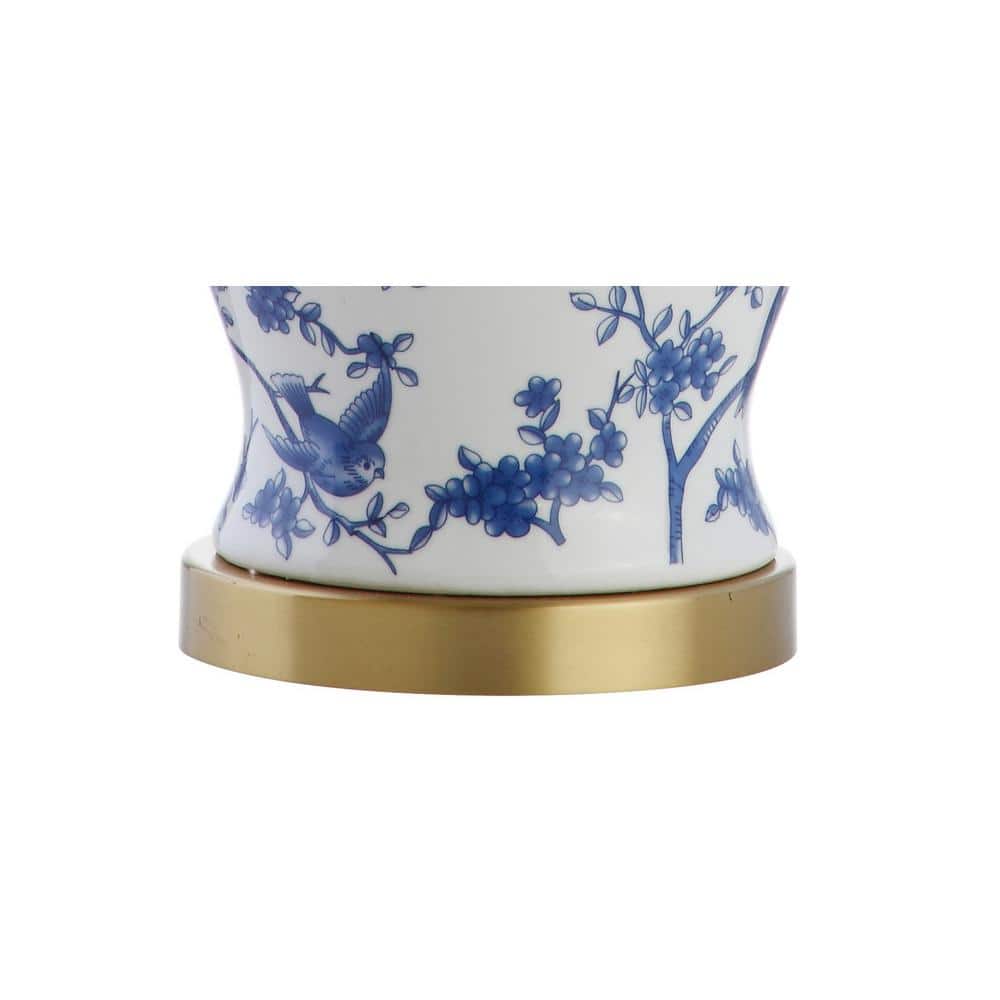 Penelope 22" Chinoiserie Blue and White LED Table Lamp