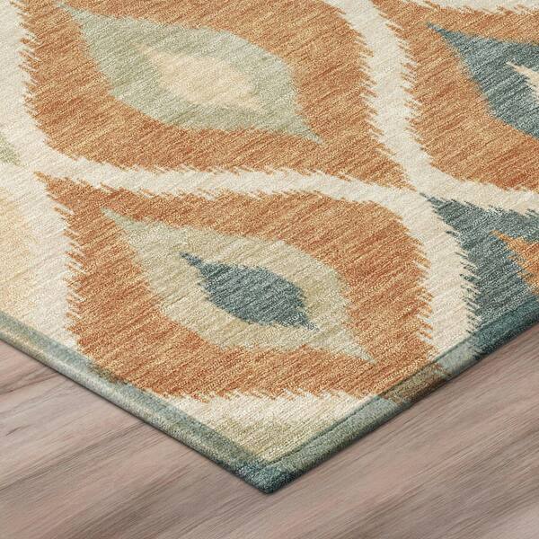 Chantille Machine Washable Indoor/Outdoor Abstract ACN3121 Terracotta 2 ft. x 3 ft. Accent Rug