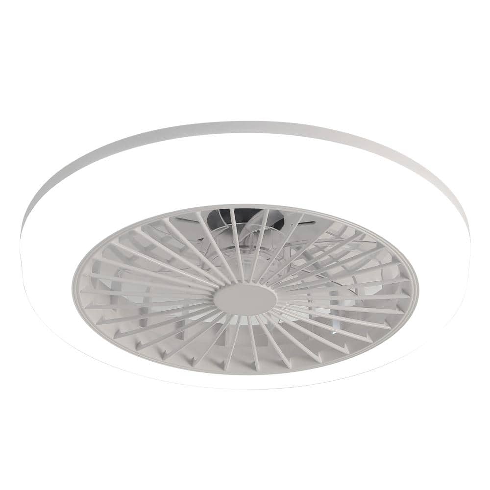 18 in. Flush Mount  Ceiling Fan with Light, Clear ABS, Reversible DC Motor, Dimmable 3-Color LED, Remote price history on PriceWatchPro