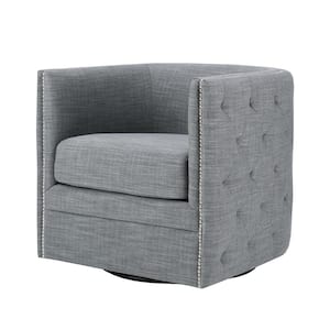 Wilmette Slate Curved Back Swivel Chair