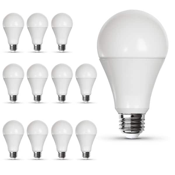 Feit Electric 150-Watt Equivalent A21 Dimmable General Purpose E26 Medium Base LED Light Bulb in Bright White (3000K) (12-Pack)