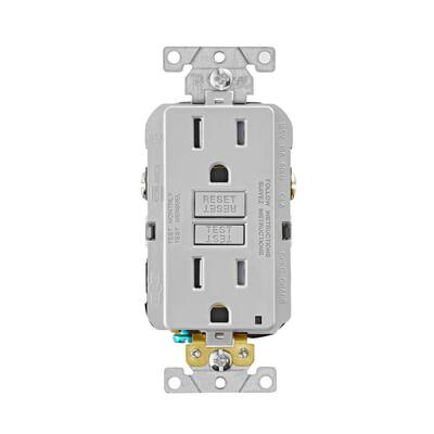 10 Cooper Gray Hospital LIGHTED GFCI Duplex ReceptacleOutlet 20A VGFH20GY 10 Cooper Gray Hospital LIGHTED GFCI Duplex ReceptacleOutlet 20A VGFH20GY