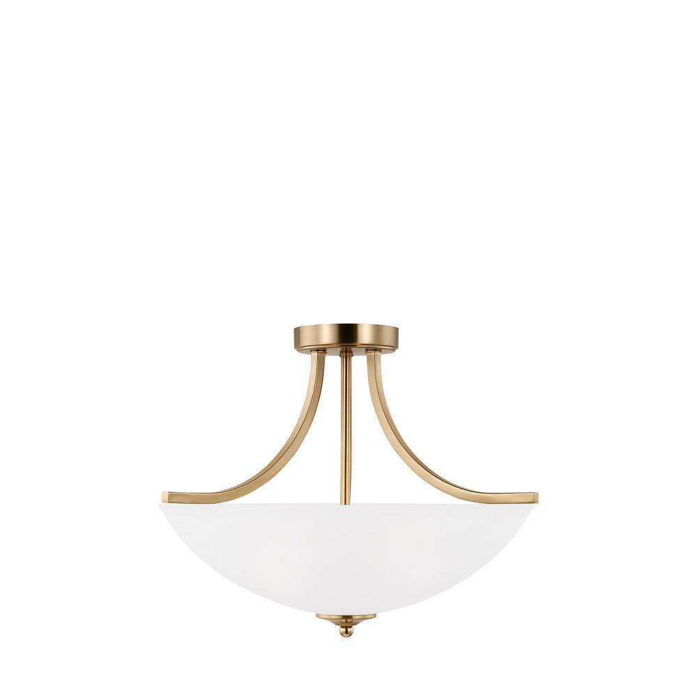 Generation Lighting Geary Medium 3Light Satin Brass Traditional