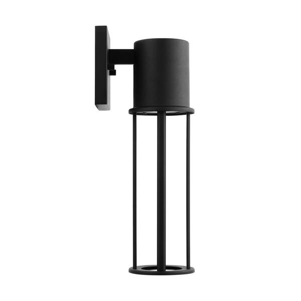 Generation Lighting - Union Medium 1-Light Black LED Outdoor Wall Lantern Sconce (1-Pack)