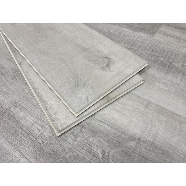 Montserrat Take Home Sample - Bellator Arctic Fog 20 MIL x 9 in. W x 60 in. L Click Lock Waterproof Vinyl Plank Flooring