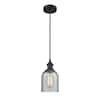 Innovations Caledonia 1-Light Matte Black Bowl Pendant Light with ...