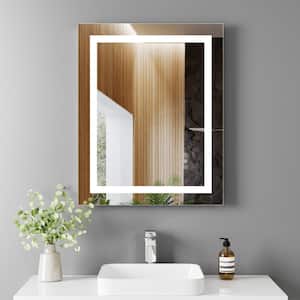 36 in. W x 30 in. H Rectangular Frameless Anti-Fog Wall Mount Bathroom Vanity Mirror