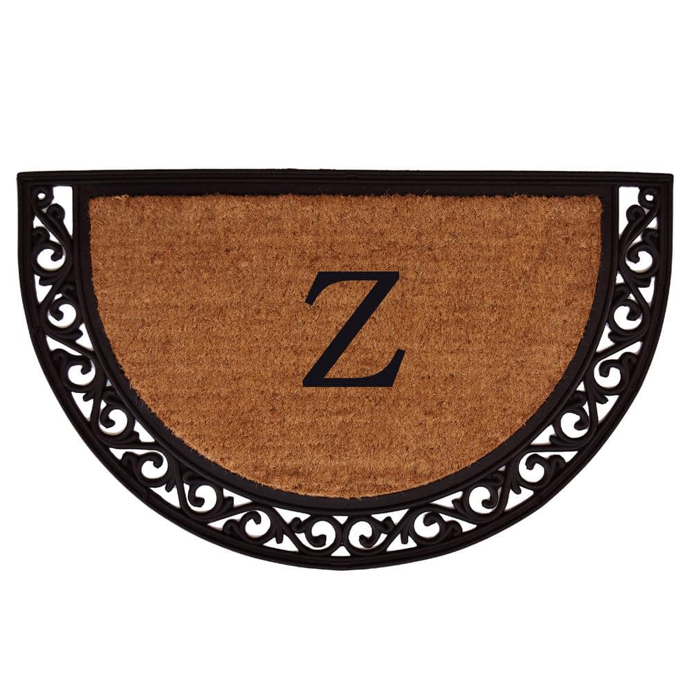 Ornate Scroll 30 in. x 48 in. Coir Monogrammed Door Mat (Letter Z) price history on PriceWatchPro