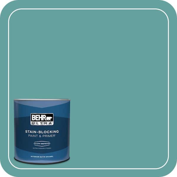 BEHR ULTRA 1 qt. #T13-20 Folk Song Extra Durable Satin Enamel Interior Paint & Primer