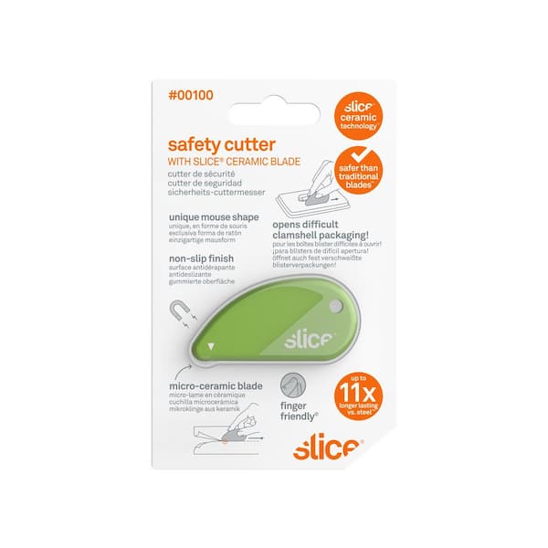 Slice 10583 Safety Cutter Ring, Comfortable Fingertip Fit Package Opener