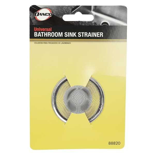 DRAIN BUDDY No Install Clog Preventing Bathroom Sink Stopper and Hair  Catcher in Brushed Nickel with Extra Basket BUF SIN BRN M1 - The Home Depot