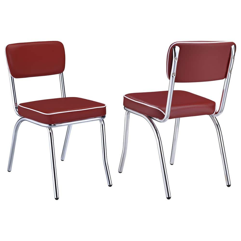 Chrome dinette chair replacement seats and backs sale