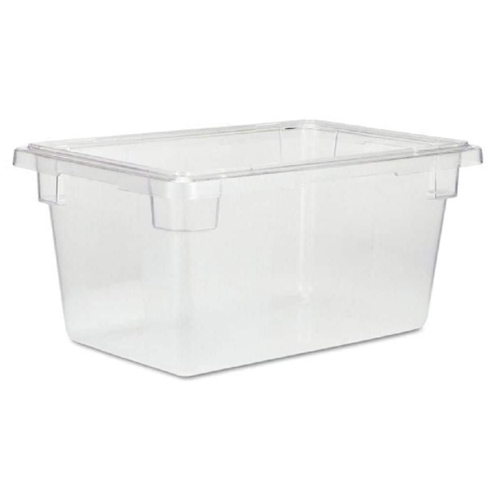 Rubbermaid Commercial Food/Tote Boxes, 5 Gallon Capacity, Clear