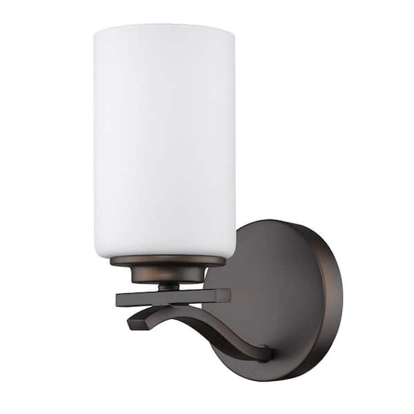 9.75 in. White Indoor Hardwired Sconce with No Bulbs Included