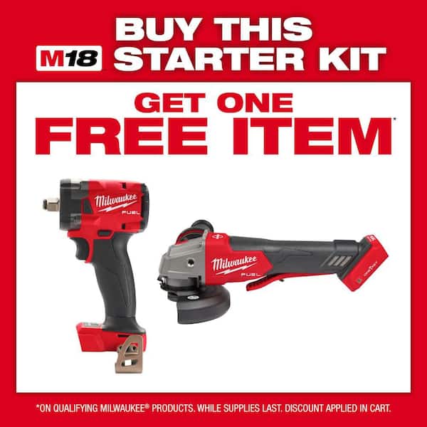 M18 FUEL 18V Lithium-Ion Brushless Cordless 4-1/2 in./5 in. Braking Grinder Kit w/Paddle Switch & (2)6.0 Batteries