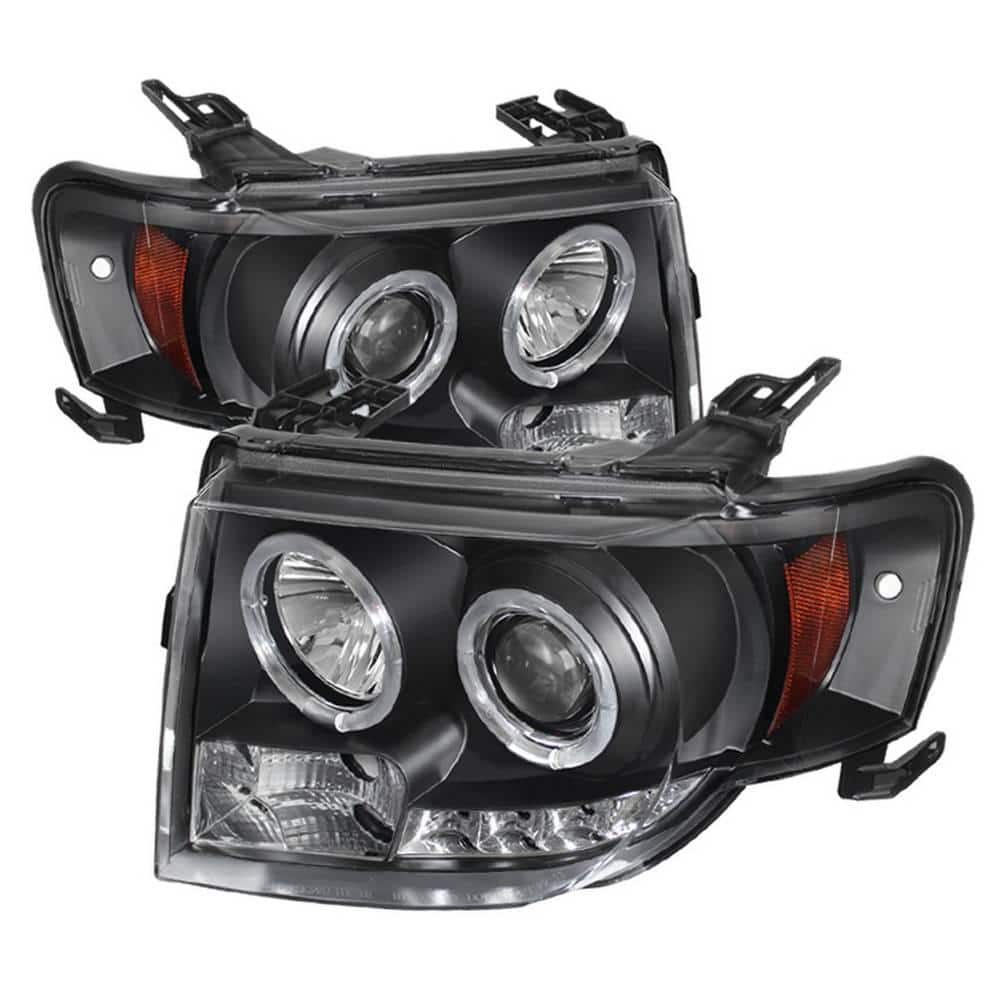 Ford Escape 08-12 Projector Headlights - Halogen Model Only ( Not Compatible With Xenon/HID Model ) - DRL - Black price history on PriceWatchPro