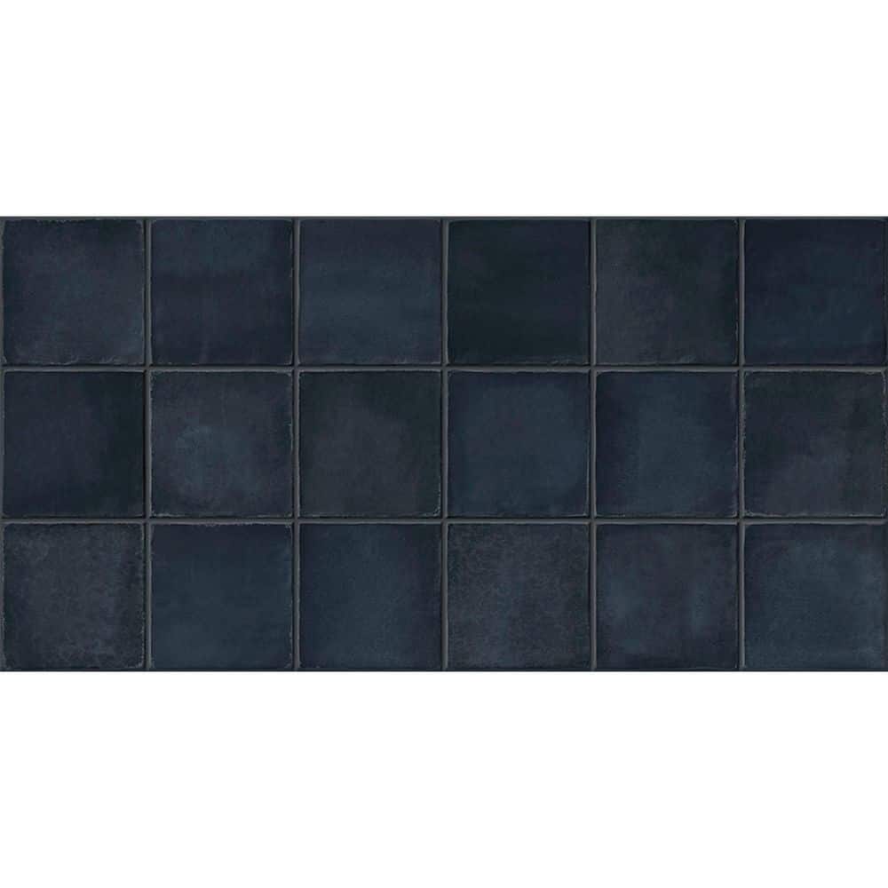 Spanish Amaris Dark Blue 12 in. x 24 in. Glazed Semi-Glossy Zellige Look Porcelain Wall Tile (10.76 sq. ft./Case) price history on PriceWatchPro