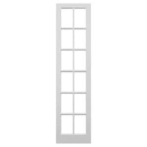 32 in. x 96 in. Solid Core 12-Lite Clear Glass TDL Ovolo Sticking Primed Wood Interior Door Slab