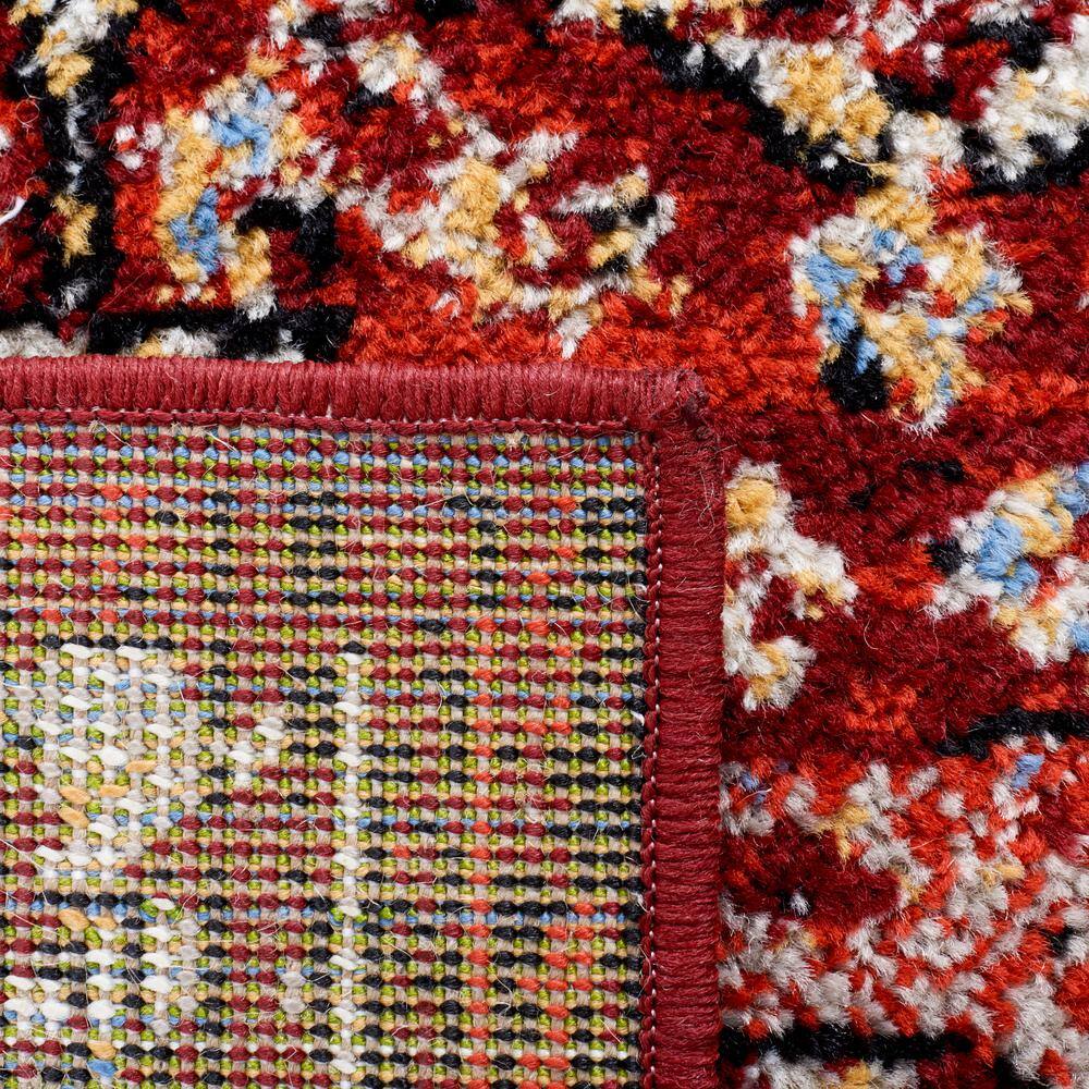 Amsterdam Red Synthetic Rectangular 8' x 10' Area Rug