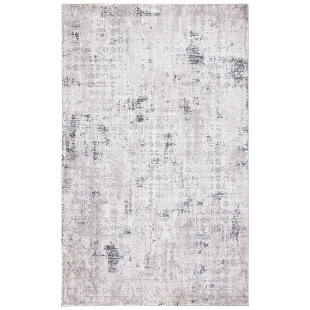 4 Tile Rug SAFAVIEH Vogue 4 ft. x 6 ft. Gray/Ivory Distressed Tile Area Rug ...