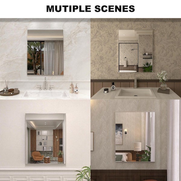 Sylanor 24 in. W x 30 in. H Rectangular Framed Wall Bathroom