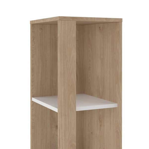 Tvilum Sign 80.59 in. Tall Jackson Hickory/White Engineered Wood