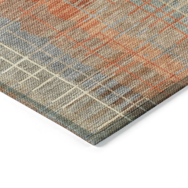 Chantille Machine Washable Indoor/Outdoor Abstract ACN2261 Khaki 2 ft. 6 in. x 3 ft. 10 in. Area Rug