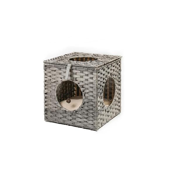 Cat on sale wicker ball