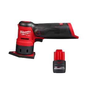 M12 FUEL 12-Volt Lithium-Ion Brushless Cordless Orbital Detail Sander with M12 High Output 2.5 Ah Battery Pack