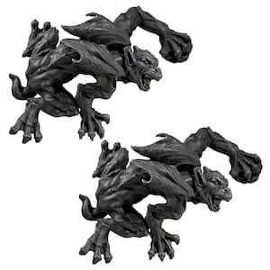 Slither and Squirm Gargoyle Novelty Wall Sculpture: Set of 2